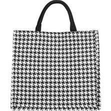 Balıksırtı Vintage Kadınlar Tuval Dalga Balıksırtı Omuz Alışveriş Çantası Rahat Bayanlar Büyük Kapasiteli Leopar Zebra Desen Tote Çanta (Yurt Dışından)