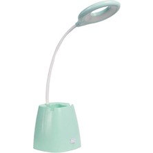 Ders Çalışma Okuma LED Masa Lambası Yeşil Rengi Desk Lamp