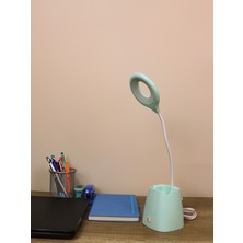 Ders Çalışma Okuma LED Masa Lambası Yeşil Rengi Desk Lamp