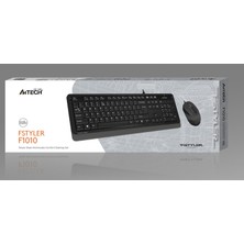 A4Tech A4 Tech F1010 Q USB Gri Fn-Mm Klv+Optik Mouse Set