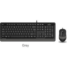 A4Tech A4 Tech F1010 Q USB Gri Fn-Mm Klv+Optik Mouse Set