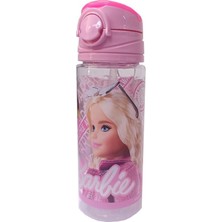 Frocx Kız Çocuk Barbie Matara 500 ml 1 Adet Lisanslı Barbi Suluk Okul Matarası Öğrenci Suluğu