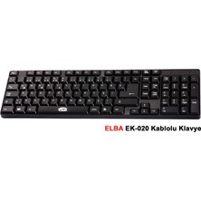 Elba EK-020 F USB Siyah Türkçe Kablolu Standart Klavye