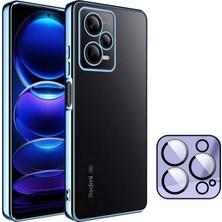 Dexmon Redmi Note 12 5g Kılıf 3D Kamera ve Lens Korumalı Ultra Lüks Plating Razer Silicone Case