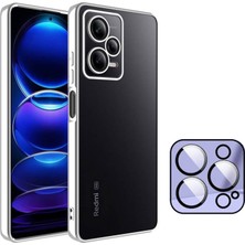 Dexmon Redmi Note 12 5g Kılıf 3D Kamera ve Lens Korumalı Ultra Lüks Plating Razer Silicone Case