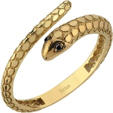 Sirius Pırlanta Siyah Pırlanta Taşlı Serpent Yüzük 0417R0332