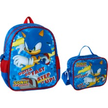 Famebag Famebag-Sonıc Anaokulu Çantası ve Beslenme Çantası Seti