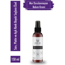 Platin,Sarı Saçlara Özel Turunculaşma Karşıtı Keratin İçeren Durulanmayan Mor Saç Bakım Kremi150ml