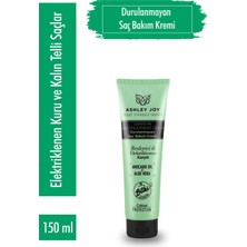 Ashley Joy Kabaran&Kalın Telli Saçlara Avokado &Aloeveralı Elektriklenme Karşıtı Durulanmayan Bakım Kremi 150 ml