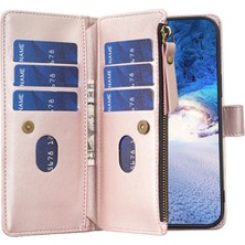 Cool-M Samsung Galaxy A53 5g Stand Cüzdan Telefon Kılıfı Pu Deri Kapak Zipper Ceb (Yurt Dışından)