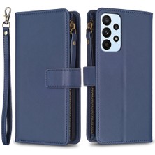 Cool-M Samsung Galaxy A53 5g Stand Cüzdan Telefon Kılıfı Pu Deri Kapak Zipper Ceb (Yurt Dışından)