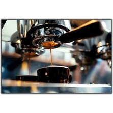 Tablo Dekor Espresso Kahve Makınası Kanvas Tablo