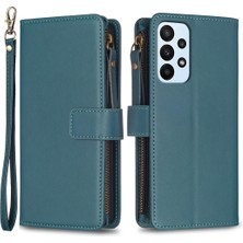 Cool-M Samsung Galaxy A53 5g Stand Cüzdan Telefon Kılıfı Pu Deri Kapak Zipper Ceb (Yurt Dışından)