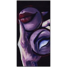 Tablo Dekor Cadı Kadın Kanvas Tablo