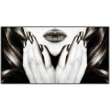 Tablo Dekor Beyaz Tenli Kadın Kanvas Tablo