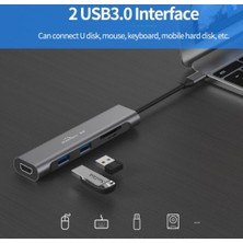 Livx Blueendless Type C To 2*usb 3.0/sd/tf/hdmı Çevirici Dönüştürücü Adaptör Hub HD-501