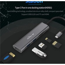 Livx Blueendless Type C To 2*usb 3.0/sd/tf/hdmı Çevirici Dönüştürücü Adaptör Hub HD-501