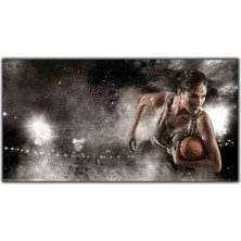 Tablo Dekor Amerikan Futbolu Kadın Oyuncu Kanvas Tablo