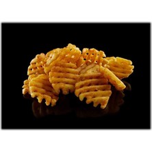 Tablo Dekor Tırtıklı Patates Cipsi Kanvas Tablo