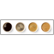 Tablo Dekor Espresso Kahve Çeşitleri Kanvas Tablo