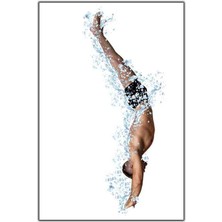 Tablo Dekor Amuda Kalkan Adam Kanvas Tablo