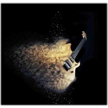 Tablo Dekor Elektrogitarın Dağılışı Kanvas Tablo
