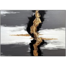 Tablo Dekor Soyut Altın Köprü Kanvas Tablo