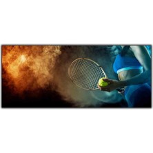 Tablo Dekor Tenis Oynayan Kadın Kanvas Tablo