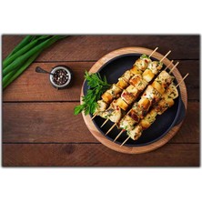 Tablo Dekor Tavuk Şiş Kanvas Tablo