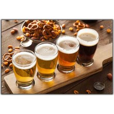 Tablo Dekor Bira ve Çerezler Kanvas Tablo