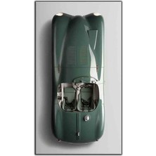 Tablo Dekor Klasik Araba Jaguar Kanvas Tablo