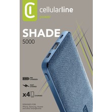 Cellular Line Cellularlıne Shade 5.000 Powerbank Mavi