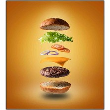 Tablo Dekor Hamburgerin Içindekiler Kanvas Tablo