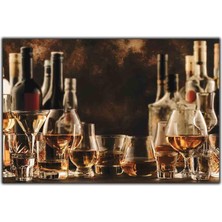 Tablo Dekor Kokteyl Kadehleri Kanvas Tablo