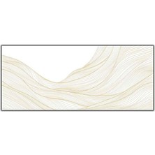 Tablo Dekor Vektörel Sarı Çizgiler Kanvas Tablo