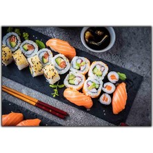 Tablo Dekor Japon Mutfağı Suşi Kanvas Tablo