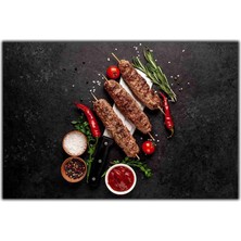 Tablo Dekor Şiş Kebap Kanvas Tablo