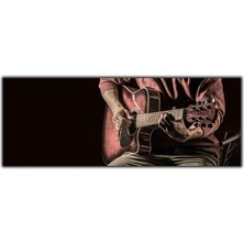 Tablo Dekor Gitar Çalan Adam Kanvas Tablo