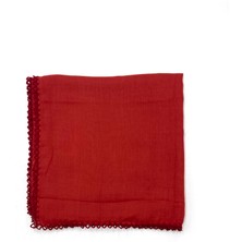 Naz İpek Kenarları Oyalı Pamuklu Yazma 100X100CM Eşarp