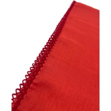 Naz İpek Kenarları Oyalı Pamuklu Yazma 100X100CM Eşarp