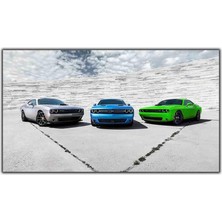 Tablo Dekor Dodge Challenger Kanvas Tablo