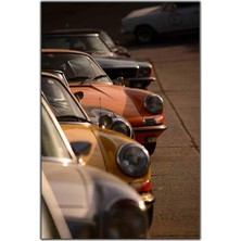 Tablo Dekor Porsche Klasik Arabalar Kanvas Tablo