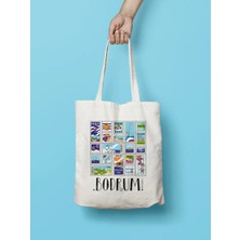 Bikutumutluluk Bodrum'a Mektuplar Souvenir Bodrum Hediye Bez Çanta