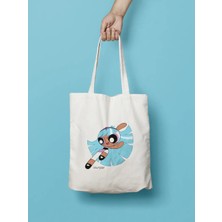 Bikutumutluluk Powerpuff Girls Bliss Mavi Hediye Bez Çanta