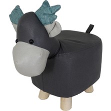 T. Concept Hayvan ( Mavi Geyik ) Figürlü Çocuk Pufu, Kolay Silinebilir