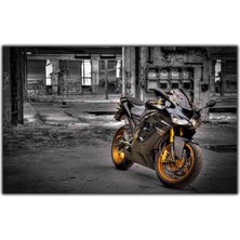 Tablo Dekor Kawasaki Ninja Motosiklet Kanvas Tablo