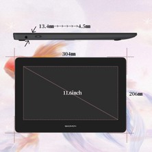 Gaomon PD1220 11.6 Inc Grafik Çizim Tableti - Kömür Grisi