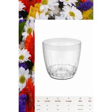Montesev AdetAlya Kristal Çiçek Saksısı 1 Adet 0,75 Lt -(Aly-409)