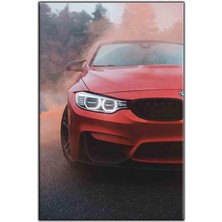 Tablo Dekor Kırmızı Bmw Spor Araba Kanvas Tablo