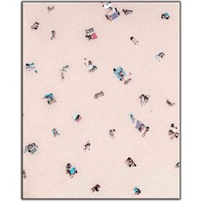 Tablo Dekor Plajda Güneşlenen Insanlar Kanvas Tablo